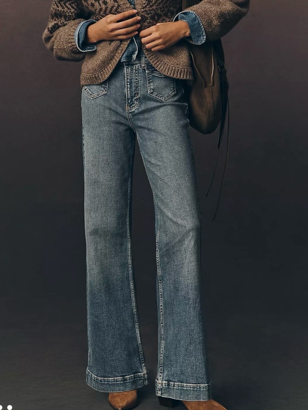 Pilcro Anthropologie Pocket High-Rise Flare Jeans- NWOT